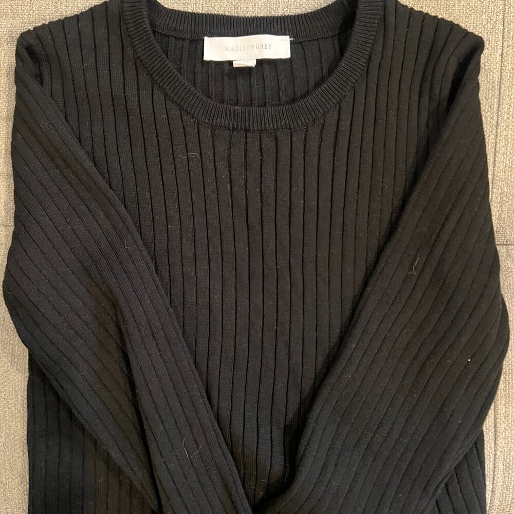 Madison Grey Black Body-Con Dress
